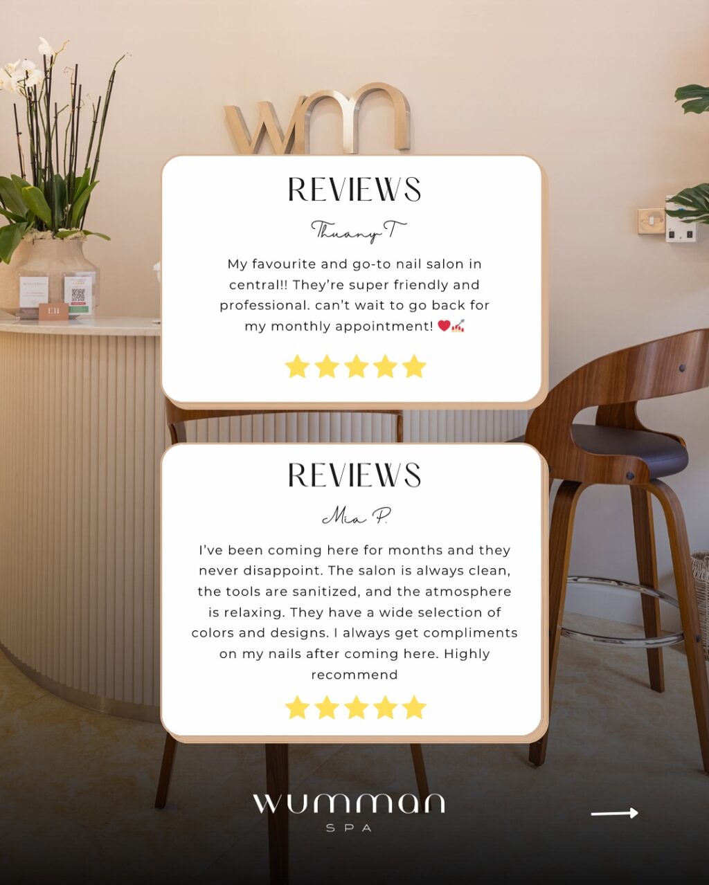 Instagram post from wummanspa. This post is in position 2.