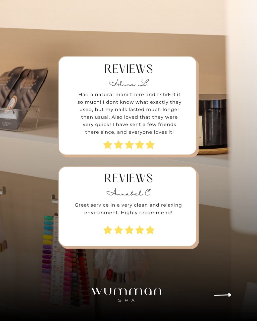 Instagram post from wummanspa. This post is in position 4.