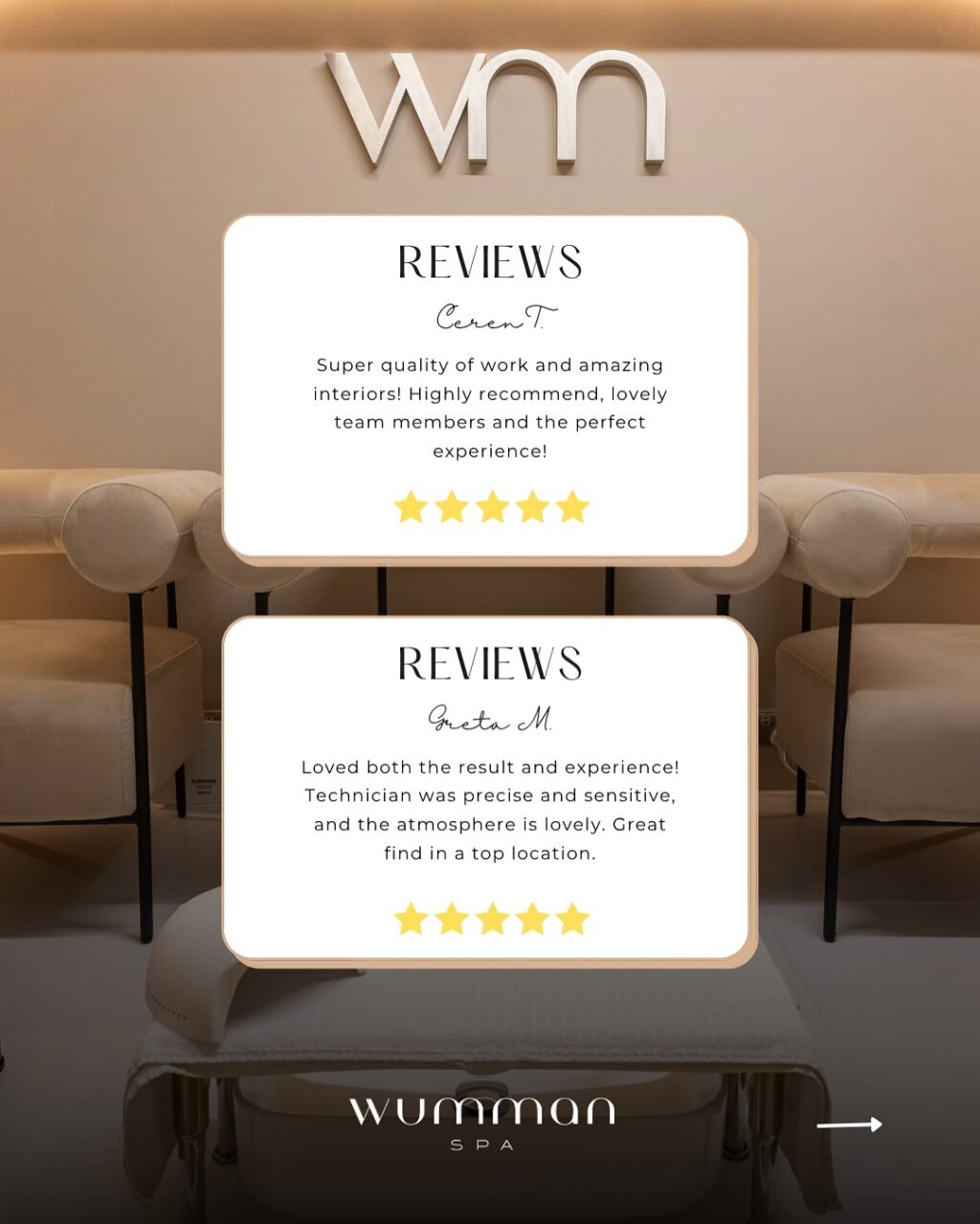 Instagram post from wummanspa. This post is in position 1.